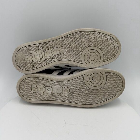 Adidas Women’s Grand Court Base Black Leather Sneakers Size 7 - Picture 7 of 8